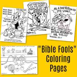 April Fools Coloring Page - Religious Themes
