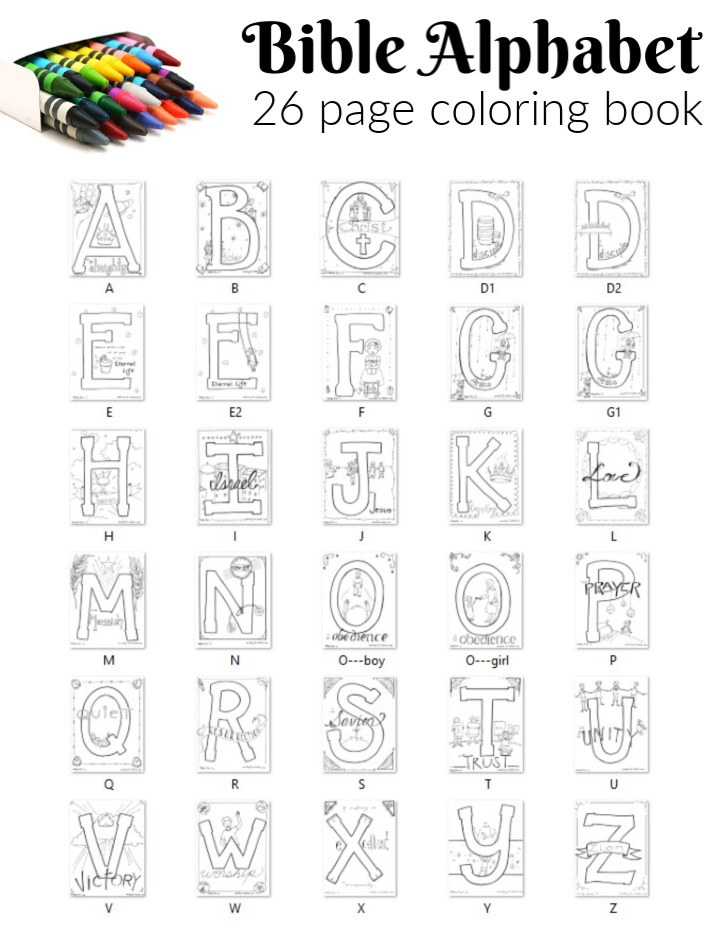 Bible ABC coloring book