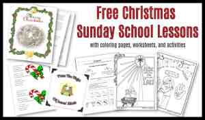 Christmas Sunday School Lessons