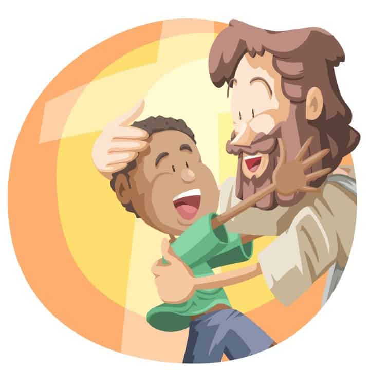 Bible Lessons for Kids  - Jesus welcomes child clip art