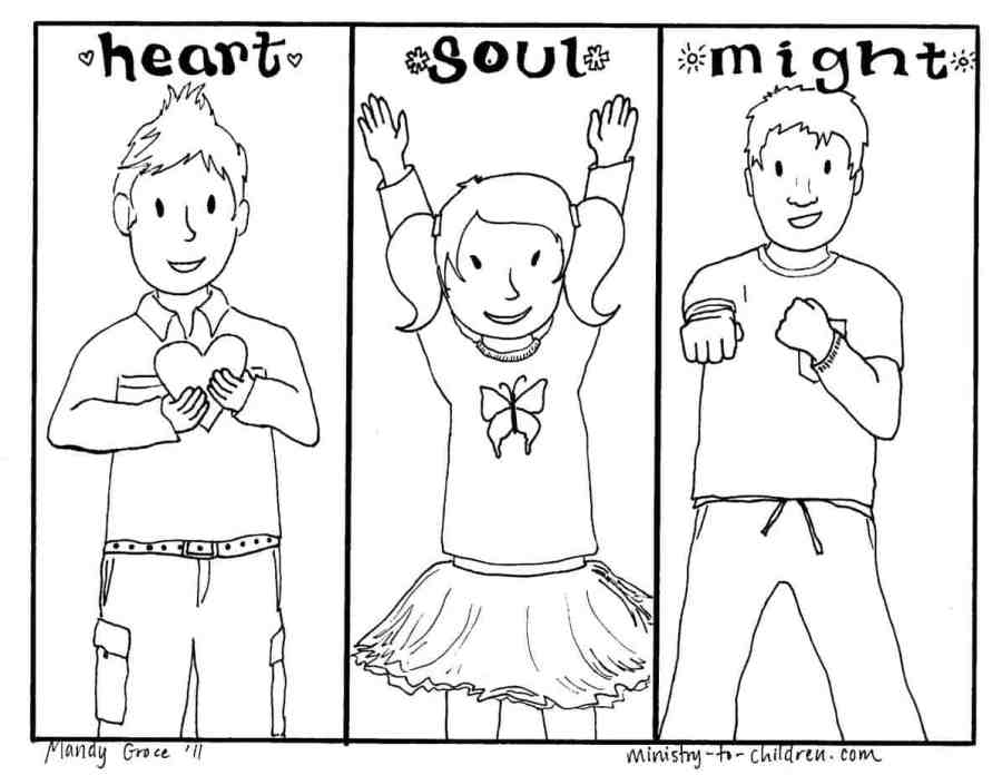 Love God Coloring Page for Children
