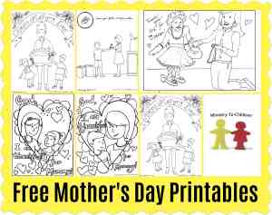 Christian Mother's Day Coloring Pages