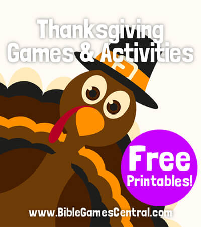 Thanksgiving games for Sunday school
