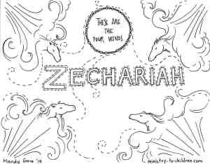 Zechariah Coloring Page