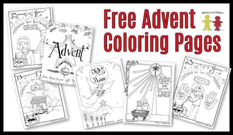 advent coloring pages for christmas
