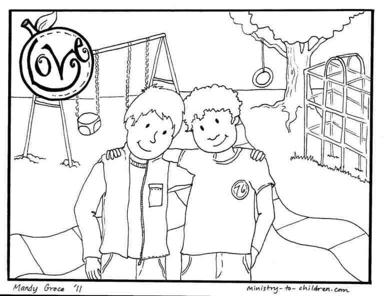 Christian Love Coloring Page
